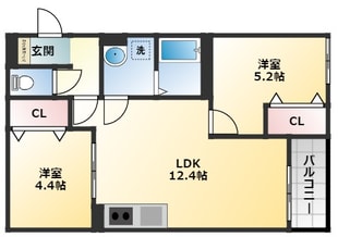 AND TERRACE 羽曳野の物件間取画像